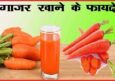 गाजर खाने के फायदे, औषधीय गुण व उपाय। Carrot Vegetables In Hindi.