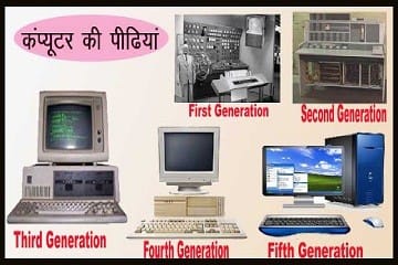 Computer Ki पांचों Generation की जानकारी हिंदी में। Computer Ki Pidiya.