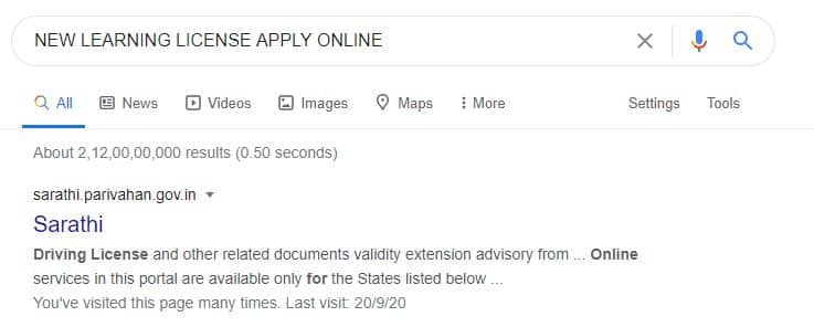 New learning Driving license Apply online in hindi. New learning Driving license Apply online in hindi.