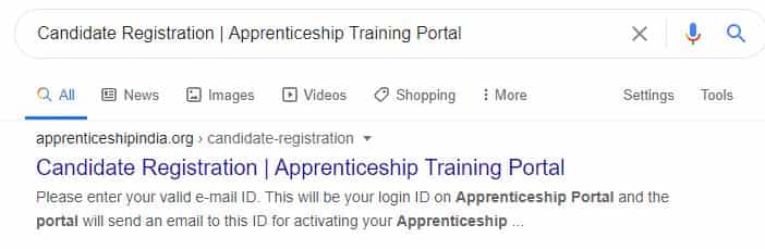 Candidate Registration | Apprenticeship Training Portal
