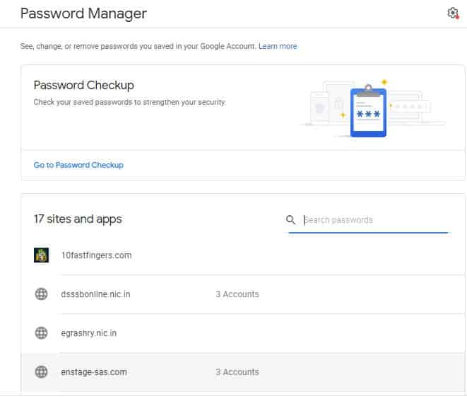 Google Password Manager लिंक पर क्लीक Google Password Manager से Chrome में सेव पासवर्ड कैसे देखें (Step-by-Step)