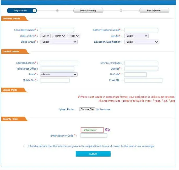 Red Cross Training Programme Haryana का ऑनलाइन रजिस्ट्रेशन Online Drving Licence Haryana Red Cross First Training Certificate कैसे प्राप्त करे।