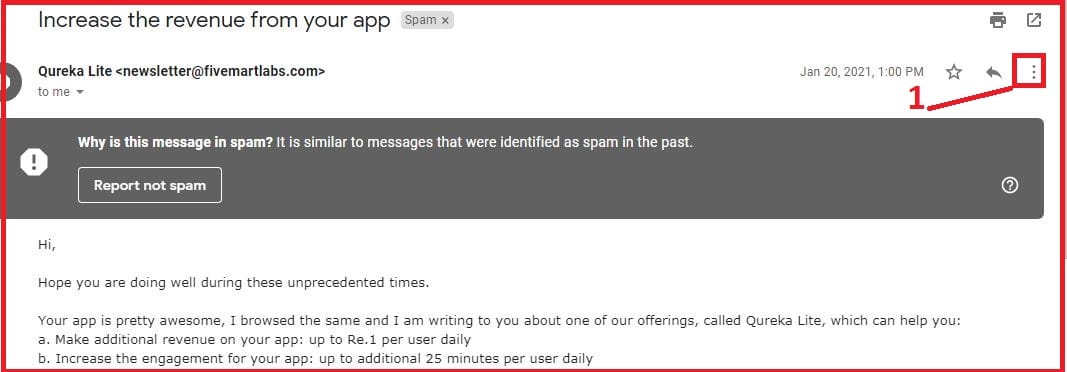 Spam Emails को गूगल खाते से Block Kaise Kare जाने हिंदी में। 