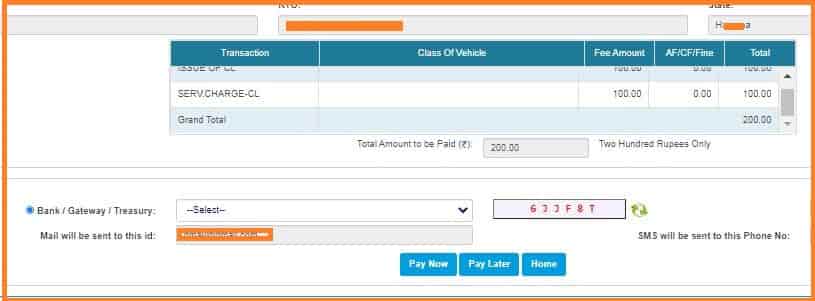 Online Haryana Conductor Licence Fees Paid Online Haryana Conductor Licence Fees Paid