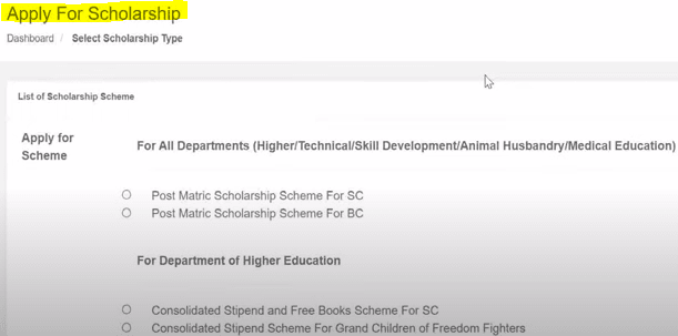 Har-Chhatravratti Scholarship Application Form