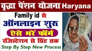 Haryana Budhapa Pension 2025: Family ID से ऑनलाइन आवेदन ऐसे करें। Haryana Budhapa Pension Online Registration-min