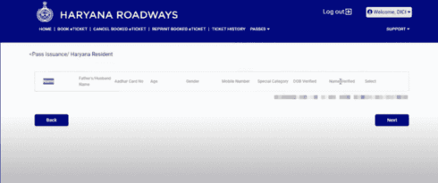 हरियाणा रोडवेज वृद्ध नागरिक बस पास आवेदन