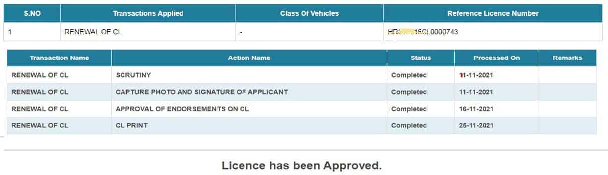 Conductor Licence Status कैसे देखें?