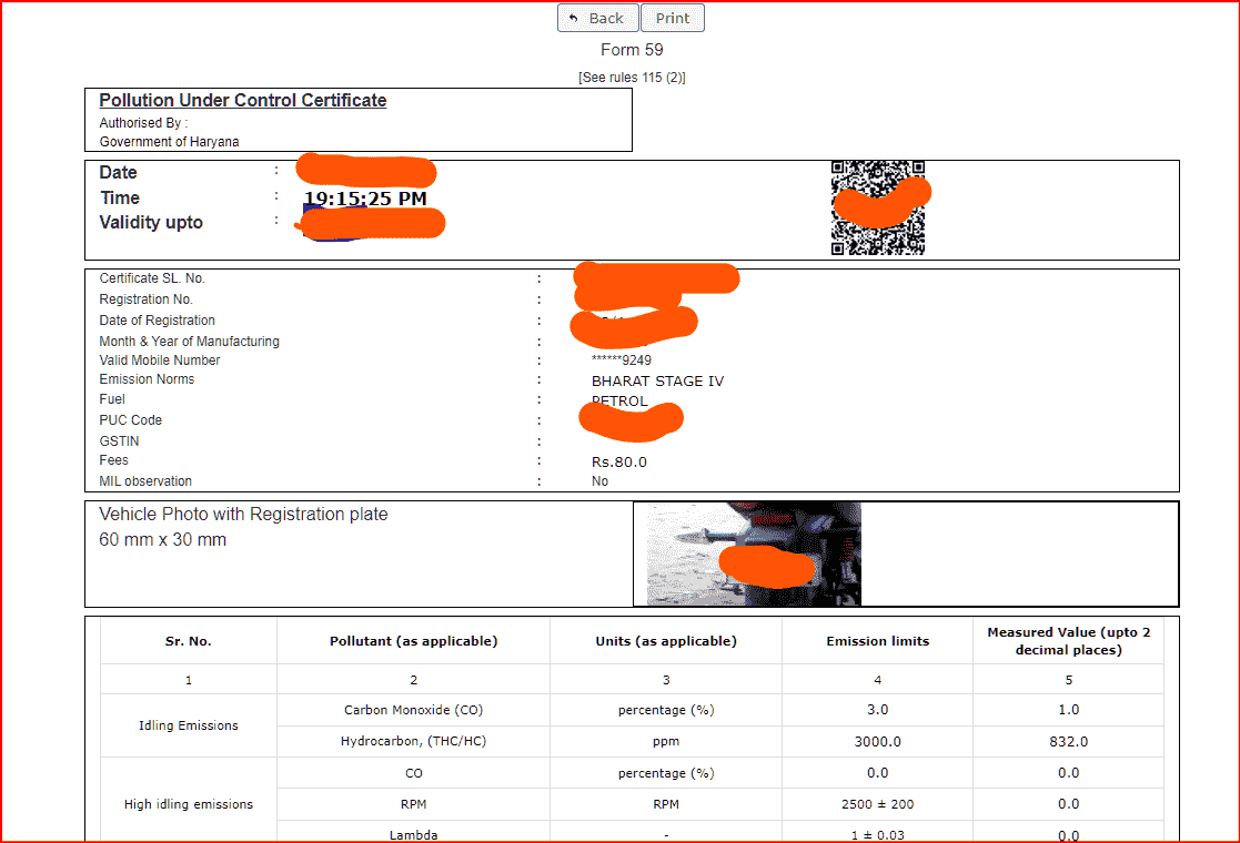 पॉल्यूशन सर्टिफिकेट डाउनलोड कैसे करें 2025 में। Vehicle PUC Certificate Download Online.