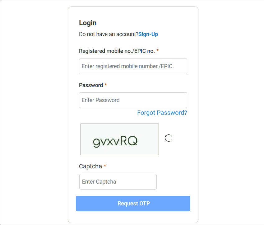 voter card Form status kaise chek kare