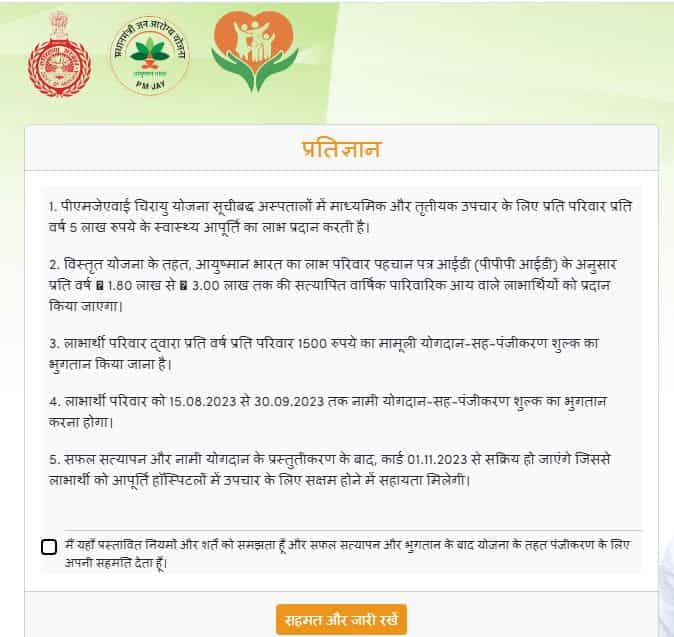 हरियाणा चिरायु आयुष्मान कार्ड आवेदन 2025. अब आयुष्मान कार्ड 1500 रुपए देकर बनवा सकेंगे ।