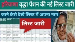 हरियाणा बुढ़ापा पेंशन लिस्ट 2025 में नाम कैसे देखें? Haryana Budhapa Pension List Check Online. haryana budhapa pension list check online-min