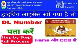 Driving Licence Number Search कैसे करें नाम से ड्राइविंग लाइसेंस नंबर निकालें मिनटों में