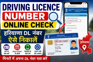 Driving Licence Number कैसे पता करें नाम और फ़ोन नंबर से ऑनलाइन 