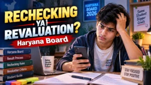 Haryana Board Rechecking और Revaluation Form 2026: जाने फीस, नियम और ऑनलाइन आवेदन Haryana Board Rechecking और Revaluation: जाने फीस, नियम और अंतर