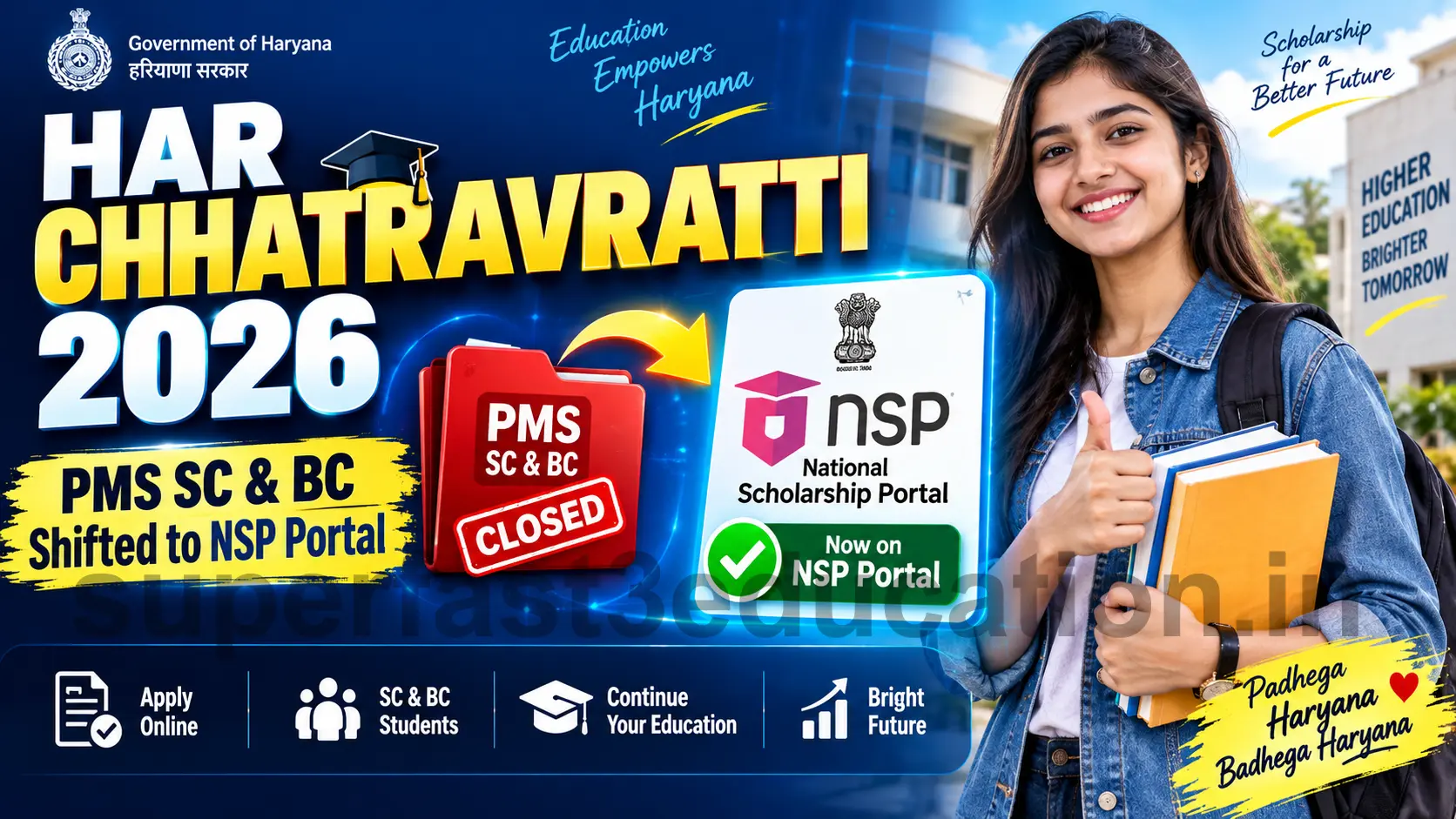 Har Chhatravratti Scholarship 2026: उच्चतर शिक्षा विभाग ने शुरू किए आवेदन, देखें पूरी प्रक्रिया