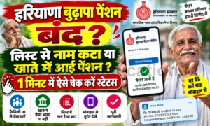 हरियाणा बुढ़ापा पेंशन चेक 2026: ₹3000 बैंक खाते में आई या नहीं? मोबाइल से 2 मिनट में करें चेक हरियाणा बुढ़ापा पेंशन चेक 2026: ₹3000 बैंक खाते में आई या नहीं? मोबाइल से 2 मिनट में करें चेक